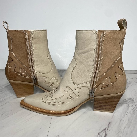 Dolce Vita Ramson Dune Multi Nubuck Western Bootie 6 1/2 - Picture 6 of 14